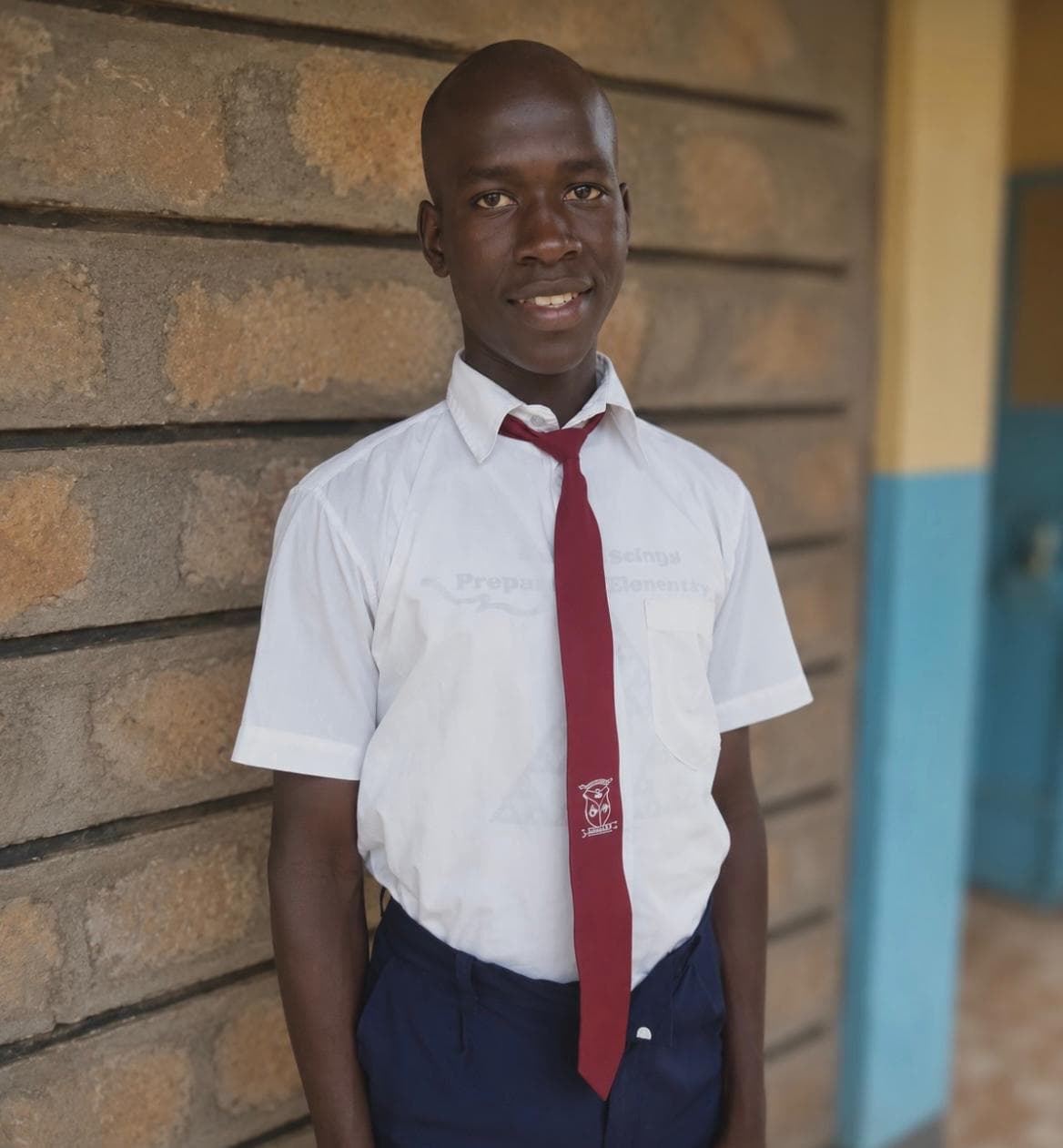 Brighton, estudiante apadrinado por Kua en Mbita, Kenia