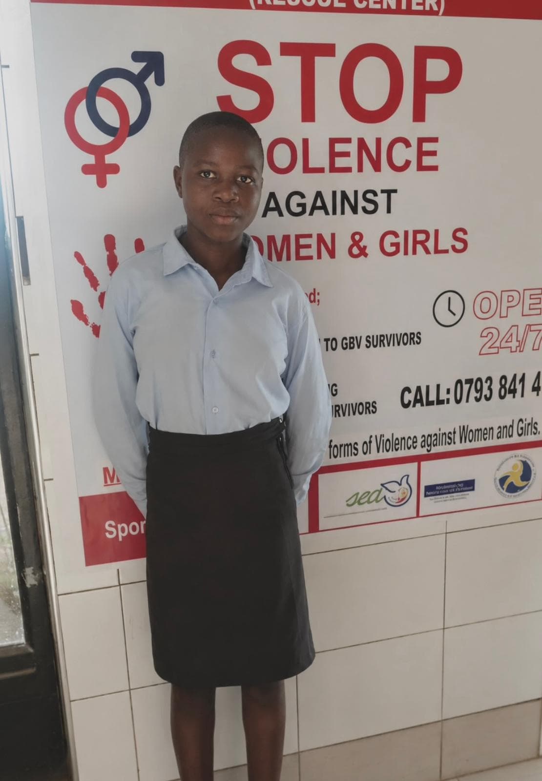 Sharon, estudiante apadrinado por Kua en Mbita, Kenia