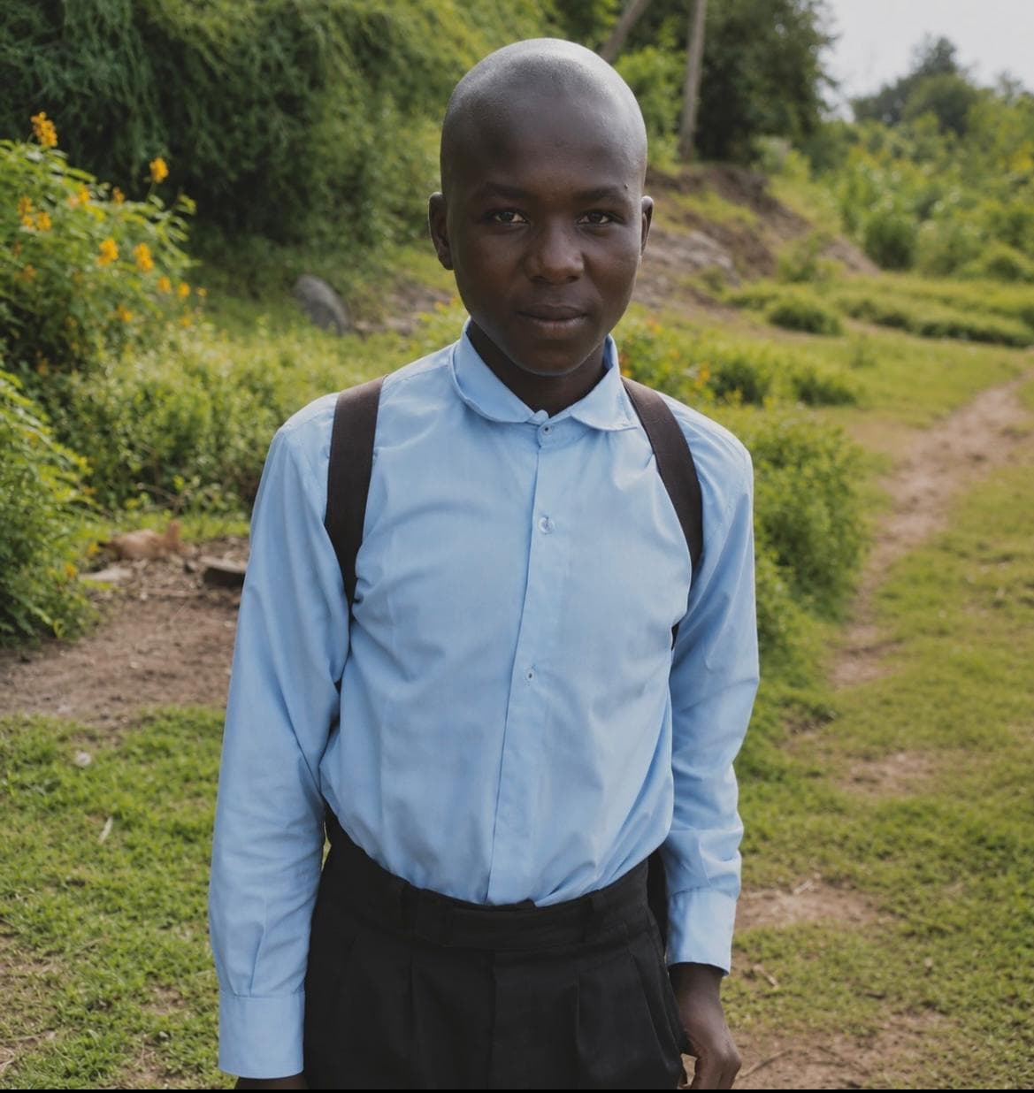 Wyckliffe, estudiante apadrinado por Kua en Mbita, Kenia
